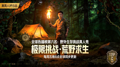 全球热播榜第六名：野外生存挑战真人秀海报